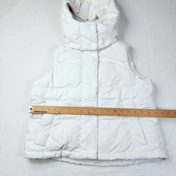 Lululemon Women's White Sleeveless Windproof Wunder Puff Cropped Vest Size 2 - Picture 6 of 7